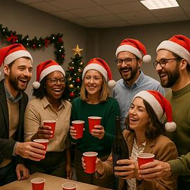 a Christmas celebration